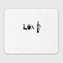 Прямоугольный коврик для мышки Banksy Бэнкси love