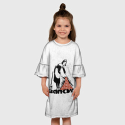 Детское платье 3D БЭНКСИ "Заметите это под ковер" | BANKSY - фото 2