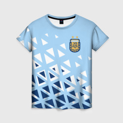 Женская футболка 3D Сборная Аргентины футбол