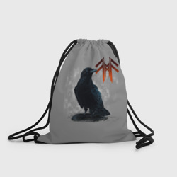 Рюкзак-мешок 3D Ворон с руной
