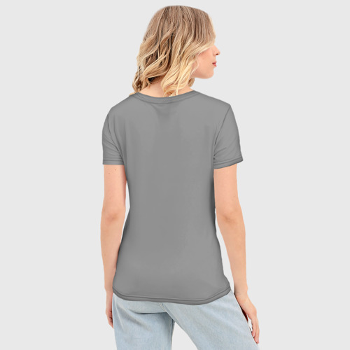 Женская футболка 3D Slim Ворон с руной, цвет 3D печать - фото 4