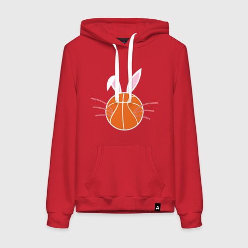 Женская толстовка хлопок Basketball Bunny, цвет красный