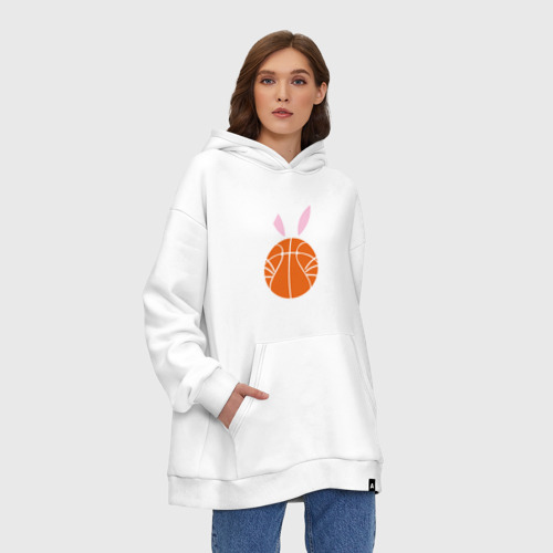 Худи SuperOversize хлопок Basketball Bunny, цвет белый - фото 4