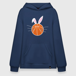 Basketball Bunny – Худи SuperOversize из хлопка с принтом купить со скидкой в -19%