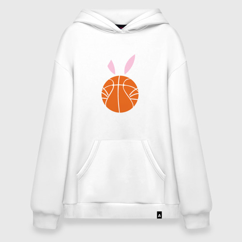 Худи SuperOversize из хлопка с принтом Basketball Bunny, вид спереди №1