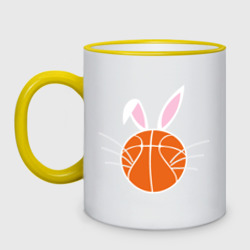 Кружка двухцветная Basketball Bunny