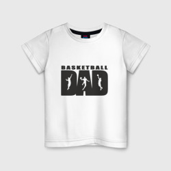 Детская футболка хлопок Dad Basketball