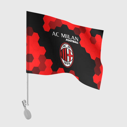 Флаг для автомобиля Милан Football Графика