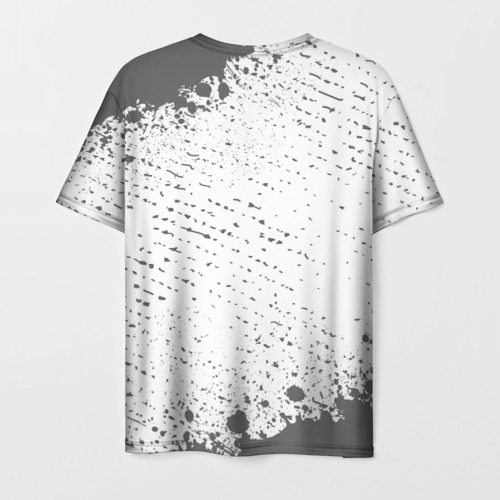 Мужская футболка 3D с принтом БЭНКСИ - ОБЕЗЬЯНА - Брызги, вид сзади #1