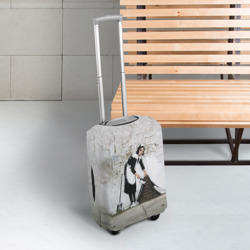 Чехол для чемодана 3D Banksy - Бэнкси уборщица - фото 2