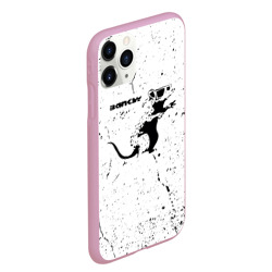 Чехол для iPhone 11 Pro Max матовый Banksy крыса в очках - фото 2