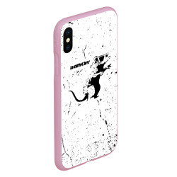 Чехол для iPhone XS Max матовый Banksy крыса в очках - фото 2