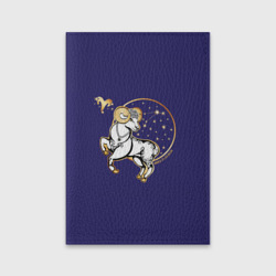 Обложка для паспорта матовая кожа Овен по гороскопу Aries 3D