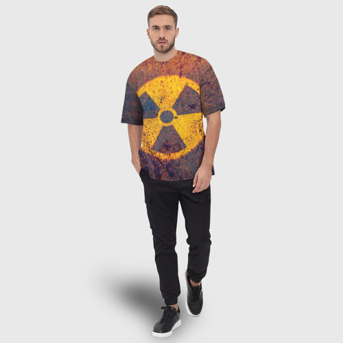 Мужская футболка oversize 3D Радиактивно!, цвет 3D печать - фото 5