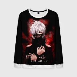 Мужской свитшот 3D Tokyo Ghoul Токийский Гуль Who am I