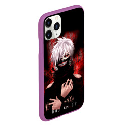 Чехол для iPhone 11 Pro матовый Tokyo Ghoul Токийский Гуль Who am I - фото 2