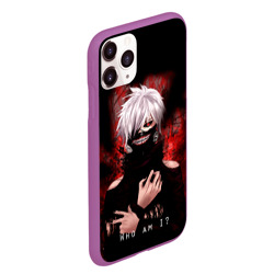 Чехол для iPhone 11 Pro Max матовый Tokyo Ghoul Токийский Гуль Who am I - фото 2