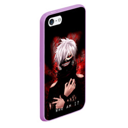 Чехол для iPhone 5/5S матовый Tokyo Ghoul Токийский Гуль Who am I - фото 2