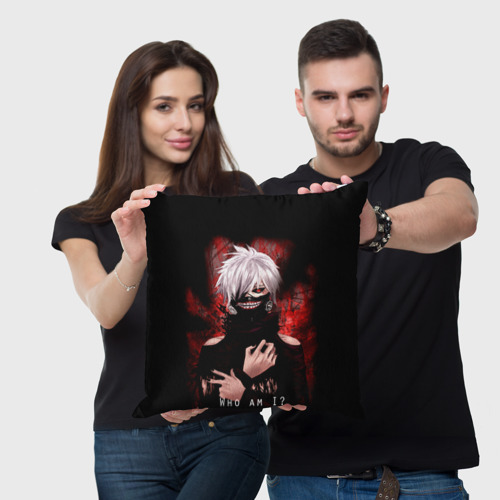 Подушка 3D Tokyo Ghoul Токийский Гуль Who am I - фото 3