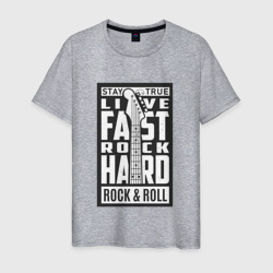 Мужская футболка хлопок Live fast 2