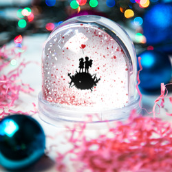 Игрушка Снежный шар Banksy - мальчик и девочка Арт - фото 2