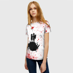 Женская футболка 3D Banksy - мальчик и девочка Арт - фото 2