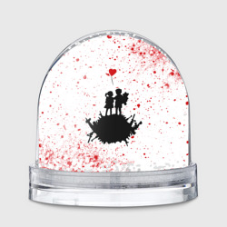 Игрушка Снежный шар Banksy - мальчик и девочка Арт
