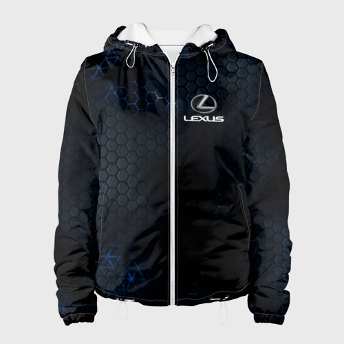 Женская куртка 3D Lexus Лексус, цвет белый