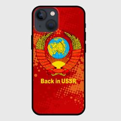 Чехол для iPhone 13 mini Back in USSR - геоб Советского союза