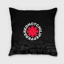 Подушка 3D Red Hot Chili Peppers Логотипы рок групп