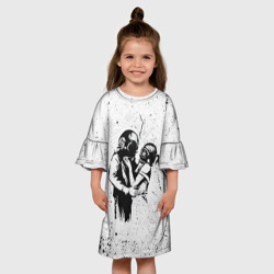 Детское платье 3D BANKSY | БЭНКСИ космос - фото 2