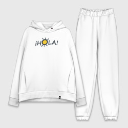 Женский костюм хлопок Oversize Hola: по-испански привет