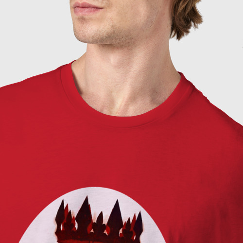 Мужская футболка хлопок Король ужасов Стивен Кинг, цвет красный - фото 6