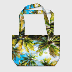 Пальмы под солнцем – Пляжная сумка 3D с принтом купить