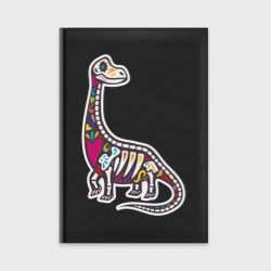 Ежедневник Разноцветный скелет динозавра