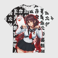 Мужская футболка 3D Ху Тао модная Genshin Impact Геншин