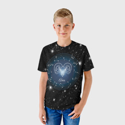 Детская футболка 3D Овен Aries по гороскопу 3D - фото 2