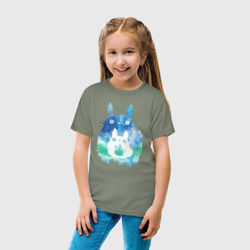 Детская футболка хлопок Семья кроликов Акварель - фото 2