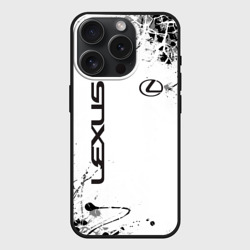 Чехол силиконовый для Apple iPhone 15 Pro матовый Lexus texture Трещины