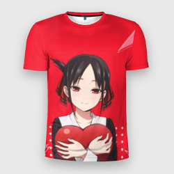 Мужская футболка 3D Slim Kaguya Heart