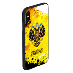 Чехол для iPhone XS Max матовый Российская Империя - герб - Брызги - фото 2