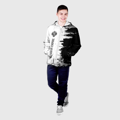Мужская куртка 3D с принтом РОССИЙСКАЯ ИМПЕРИЯ - ГЕРБ | Краски, фото на моделе #1
