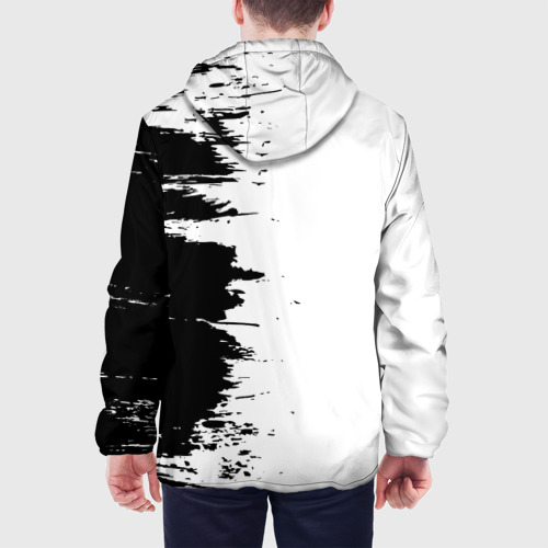 Мужская куртка 3D с принтом РОССИЙСКАЯ ИМПЕРИЯ - ГЕРБ | Краски, вид сзади #2