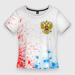 Женская футболка 3D Slim Russia - герб - Арт