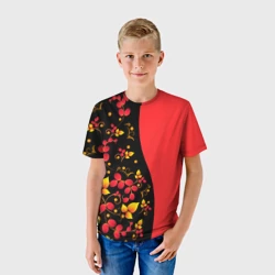 Детская футболка 3D Хохлома Русская роспись - фото 2