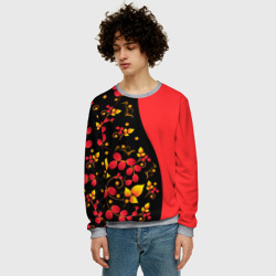 Мужской свитшот 3D Хохлома Русская роспись - фото 2