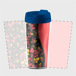 Термокружка-непроливайка Хохлома Русская роспись - фото 2