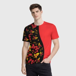 Мужская футболка 3D Хохлома Русская роспись - фото 2