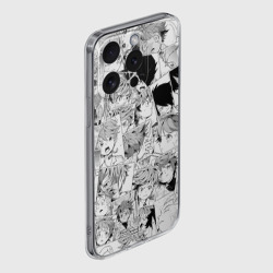 Чехол для iPhone 15 Pro Max силиконовый с защитой камеры Обещанный Неверленд pattern - фото 2