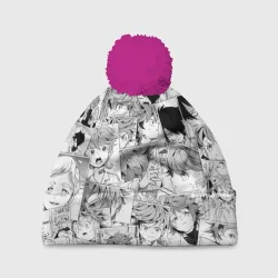 Шапка 3D c помпоном Обещанный Неверленд pattern